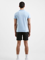 French Connection Blue Signature 100% Cotton Polo Shirt - Image 3 of 5