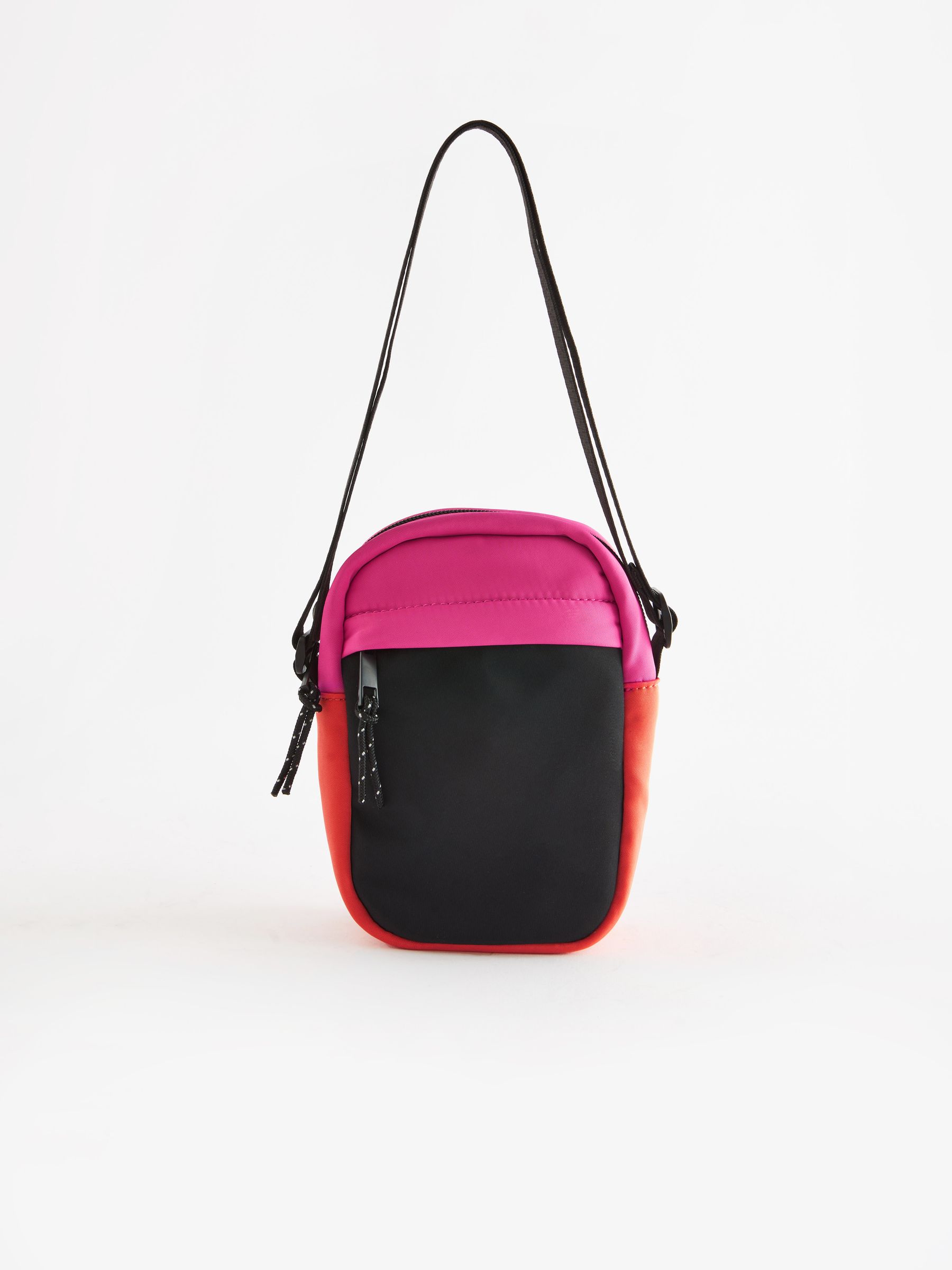 Buy Pink Orange Colourblock Cross Body Bag from Next Luxembourg