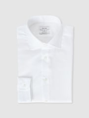 Reiss White Remote Bengal Regular Fit Cotton Sateen Striped Shirt - Image 2 of 9