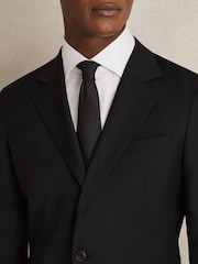 Reiss White Remote Bengal Regular Fit Cotton Sateen Striped Shirt - Image 5 of 9