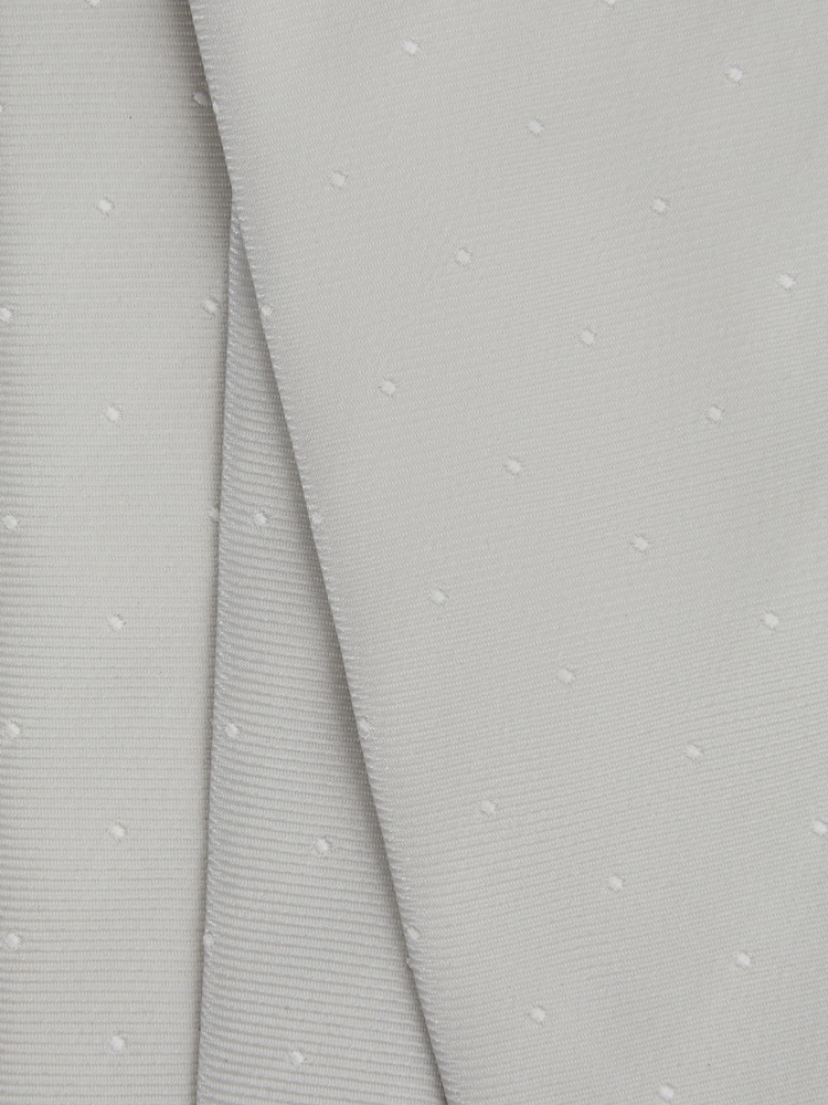 Reiss Silver Liam Silk Polka Dot Tie - Image 5 of 5