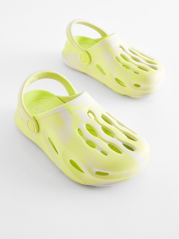 Yellow Marble Clogs - Image 1 of 5