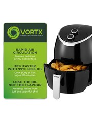 Tower Black Vortx 4L Manual Air Fryer - Image 3 of 8