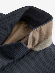 Navy Waffle Slim Slim Fit Smart Textured Blazer - Image 9 of 10