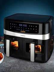 Tower Black Vortx Vizion 9L Dual Basket Air Fryer - Image 1 of 8
