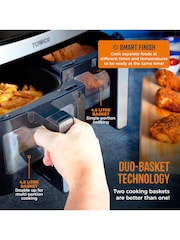 Tower Black Vortx Vizion 9L Dual Basket Air Fryer - Image 4 of 8
