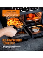 Tower Black Vortx Vizion 11L Dual Air Fryer - Image 4 of 8