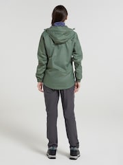 Chaqueta verde impermeable ligera Torrent para mujer de Mountain Warehouse - Imagen 2 de 6