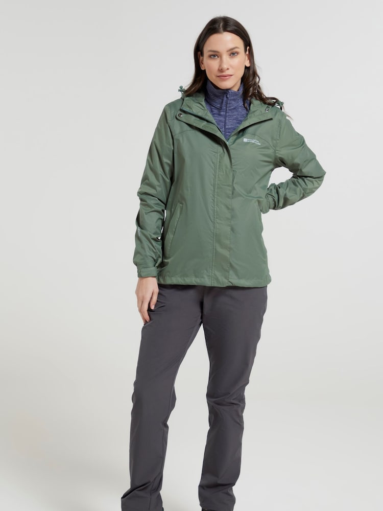 Chaqueta verde impermeable ligera Torrent para mujer de Mountain Warehouse - Imagen 6 de 6
