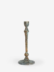 French Connection Grey Patina Metal Taper Candle Holder Patina Metal Taper Holder - Image 3 of 3