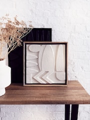 French Connection White Medium Abstract Wall Art - Image 1 of 3