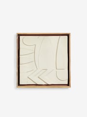 French Connection White Medium Abstract Wall Art - Image 2 of 3