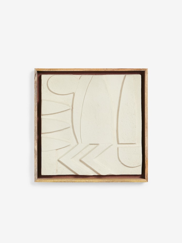 French Connection White Medium Abstract Wall Art - Image 2 of 3