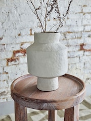 French Connection Natural Papier Mache Vase - Image 1 of 3