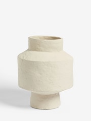 French Connection Natural Papier Mache Vase - Image 3 of 3