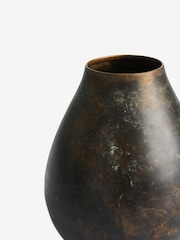 French Connection Black/Bronze Patina Metal Vase - Image 2 of 3