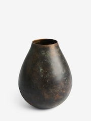 French Connection Black/Bronze Patina Metal Vase - Image 3 of 3