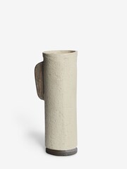 French Connection Cream Long Paper Mache Vase - Image 6 of 7