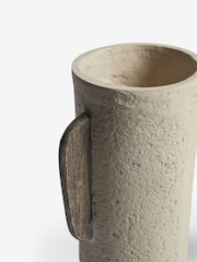 French Connection Cream Long Paper Mache Vase - Image 7 of 7