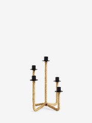 French Connection Black 5 Tiered Taper Candle Holder - Image 2 of 2