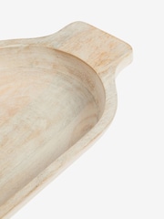 French Connection White Mango Wood Bowl - Image 4 of 4