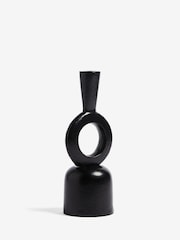 French Connection Black Rustic Taper Candle Holder Candle Holder - Image 3 of 3