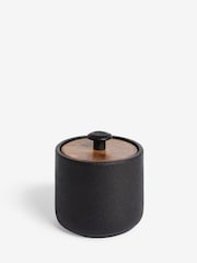 French Connection Black Zinc Storage Jar - Image 2 of 2