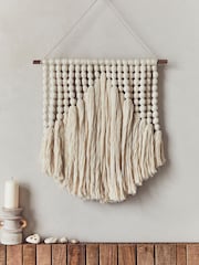 French Connection Cream 100% Cotton Wall Hanging - Image 1 of 3