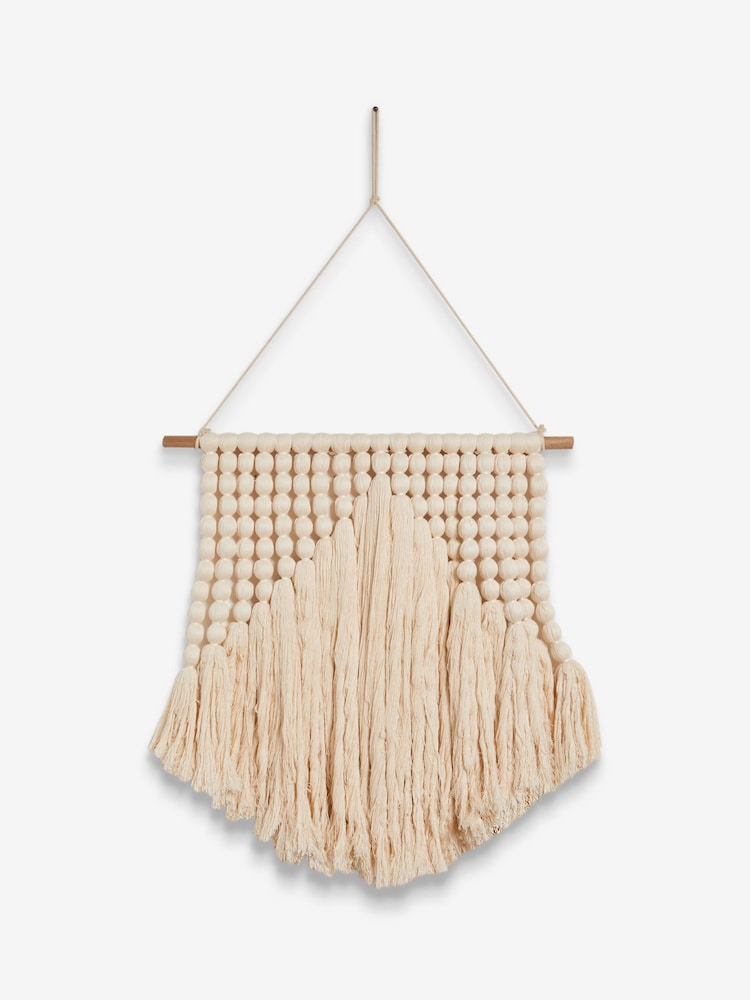French Connection Cream 100% Cotton Wall Hanging - Image 2 of 3