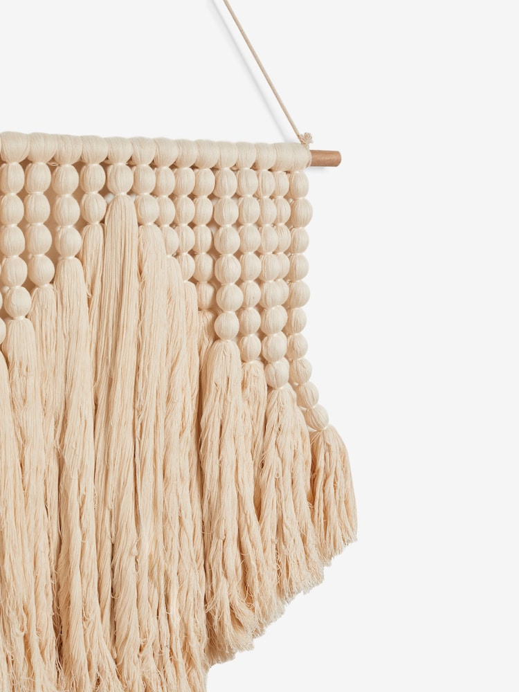 French Connection Cream 100% Cotton Wall Hanging - Image 3 of 3