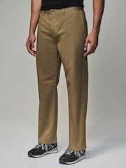 Light Tan Relaxed Fit Utility Chino 100% Cotton Trousers - Image 1 of 10