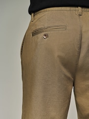 Light Tan Relaxed Fit Utility Chino 100% Cotton Trousers - Image 6 of 10