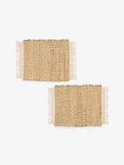French Connection Set of 2 Natural Watamu Placemats - Image 3 of 3