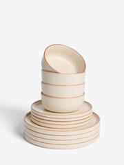 French Connection Cream Speckle Watamu 12 Piece Dinner Set - Image 2 of 2