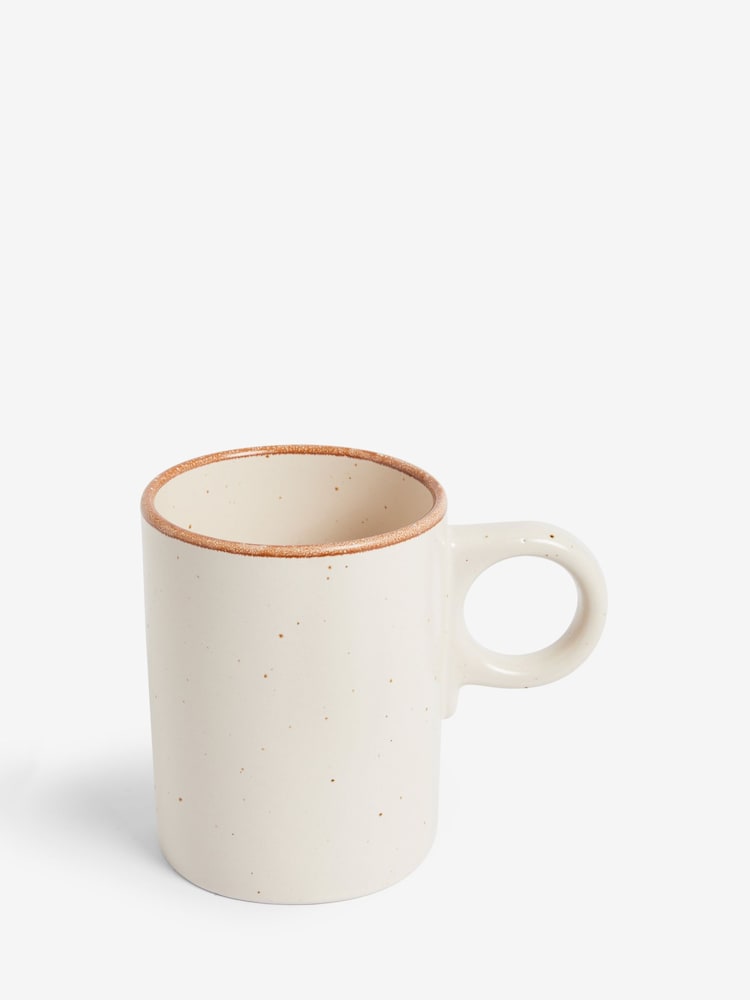 French Connection Set of 2 Cream Speckle Watamu Mugs - Image 2 of 2