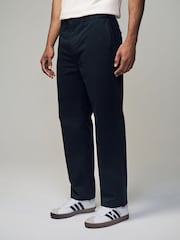Black Relaxed Fit Utility Chino 100% Cotton Trousers - Image 1 of 10