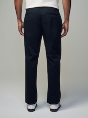 Black Relaxed Fit Utility Chino 100% Cotton Trousers - Image 4 of 10