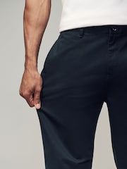 Black Relaxed Fit Utility Chino 100% Cotton Trousers - Image 6 of 10