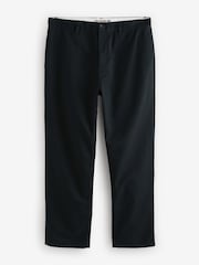 Black Relaxed Fit Utility Chino 100% Cotton Trousers - Image 7 of 10