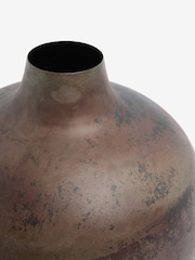 French Connection Black/Bronze Metal Round Vase - Image 2 of 3