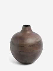 French Connection Black/Bronze Metal Round Vase - Image 3 of 3