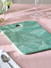 Nina Campbell Green Embossed Serve Platter - Image 1 of 3