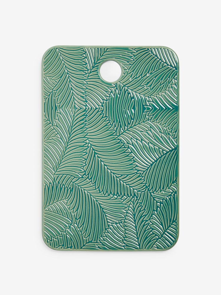 Nina Campbell Green Embossed Serve Platter - Image 2 of 3