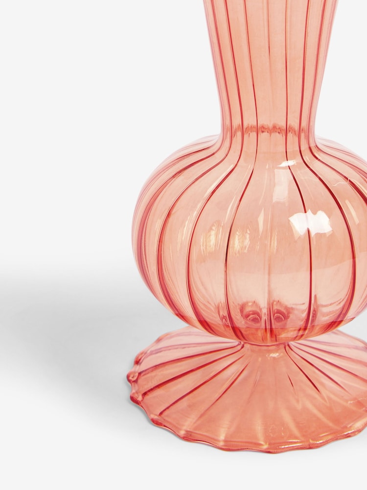 Nina Campbell Orange Stem Vase - Image 3 of 3