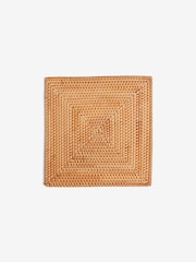 French Connection Natural Rattan Hand Woven Single Placemat - Image 2 of 2