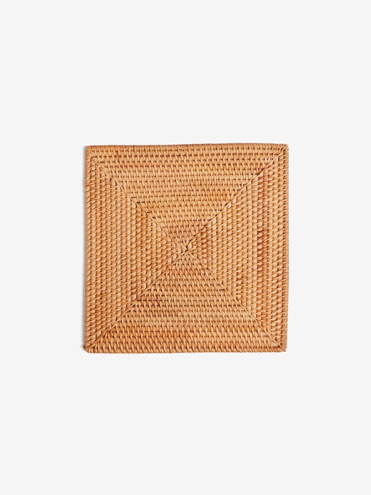 French Connection Natural Rattan Hand Woven Single Placemat - Image 2 of 2