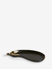 Rockett St George Black/Gold Aubergine Platter - Image 4 of 5