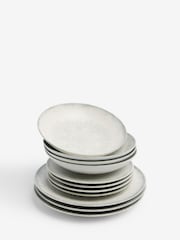 French Connection 12 Piece White Westcott Dinner Set - Image 2 of 4