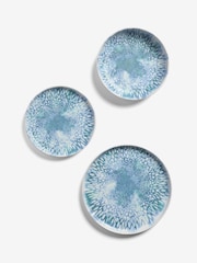 French Connection 12 Piece Blue Westcott Reactive Dinner Set - Image 5 of 5