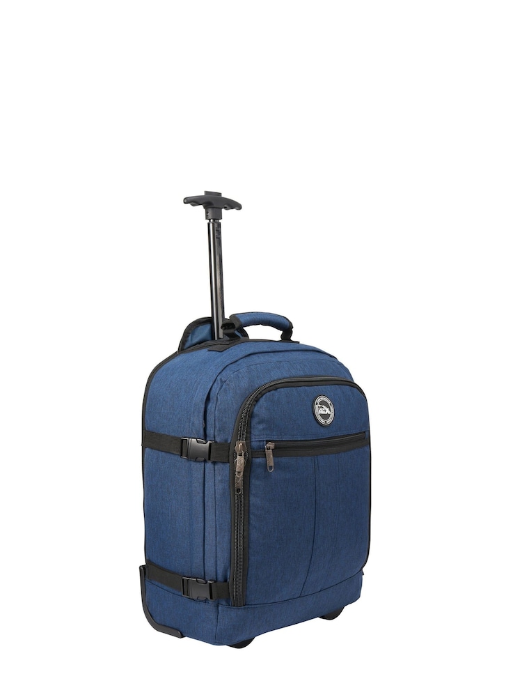 Cabin Max Blue Black Metz Underseat Hybrid 30 Litre Trolley Bag and Backpack - Image 1 of 5